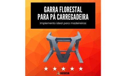 Pá Carregadeira com Garra Florestal: implemento ideal para madeireiras