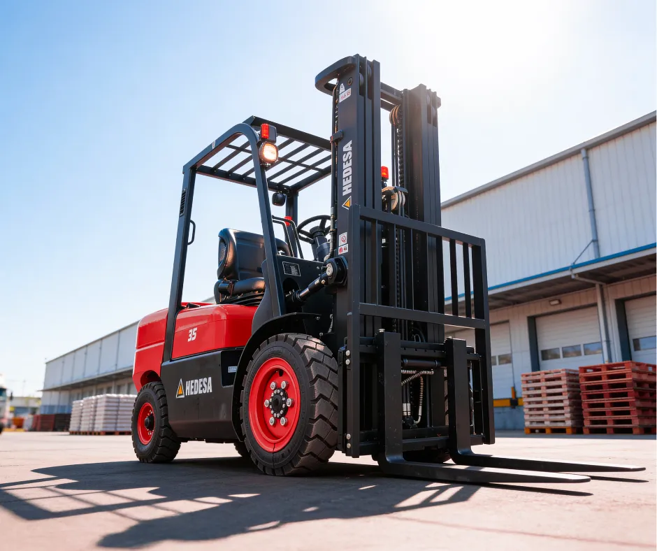Empilhadeiras Hedesa 2,5 a 3,5T (3 a 6 m)